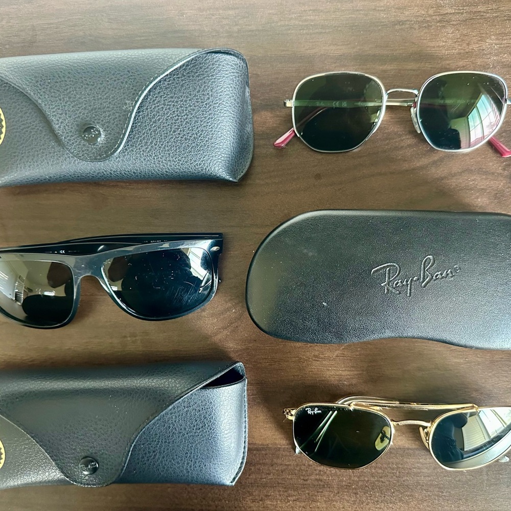 Ray-Ban Black and Gold Sunglasses Assortment